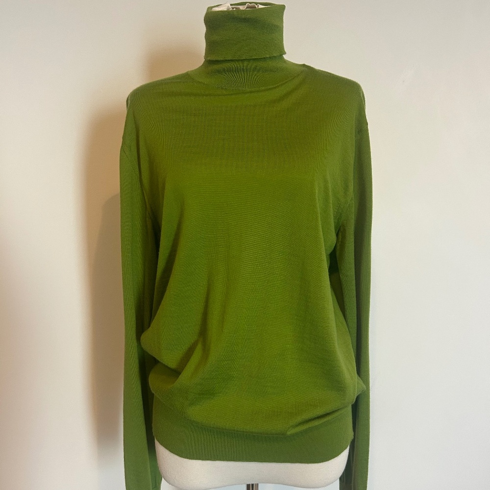 Dolce & Gabbana Green Cashmere Turtleneck